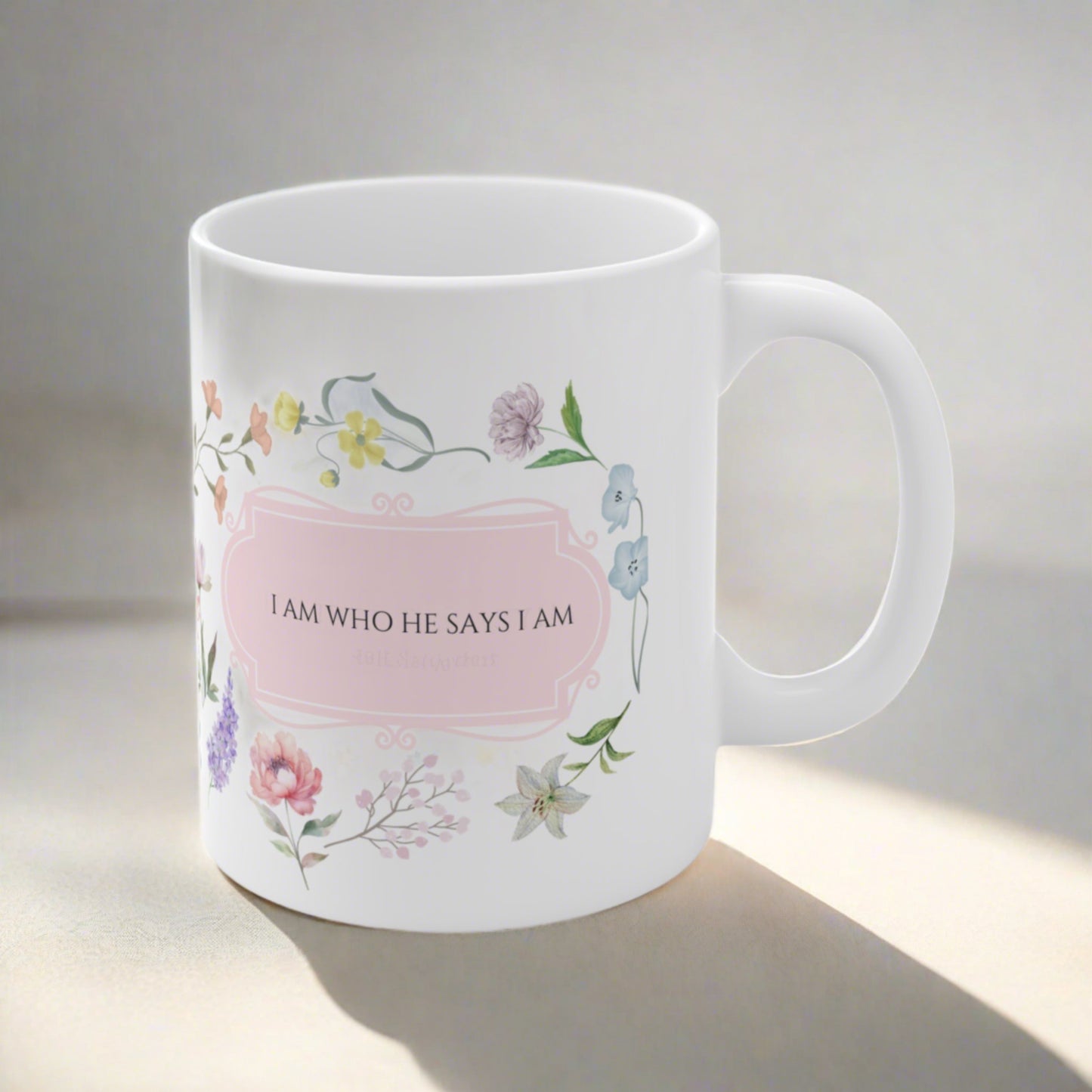 Christian Mug | Christian Gifts | Flower Mug | Christian Coffee Cup | Christian Coffee Mug | Jesus | Bible | Christian Birthday Gifts