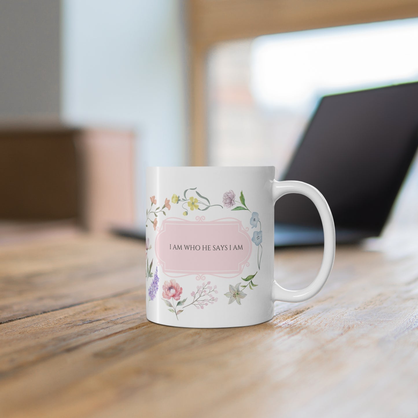 Christian Mug | Christian Gifts | Flower Mug | Christian Coffee Cup | Christian Coffee Mug | Jesus | Bible | Christian Birthday Gifts