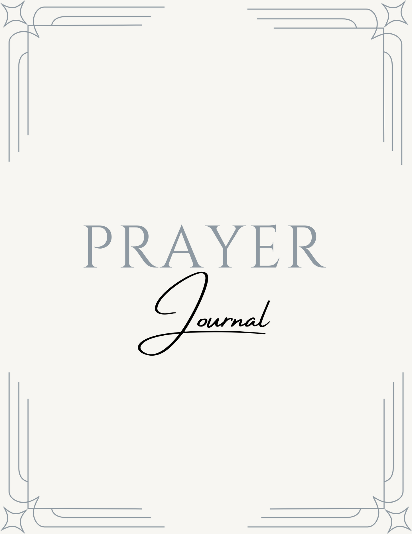 Prayer Journal Printable, Simple Prayer Journal, A Gratitude Journal Ideal for Christians as a Daily Prayer Planner, Prayer Notebook, or Digital Gratitude Journal