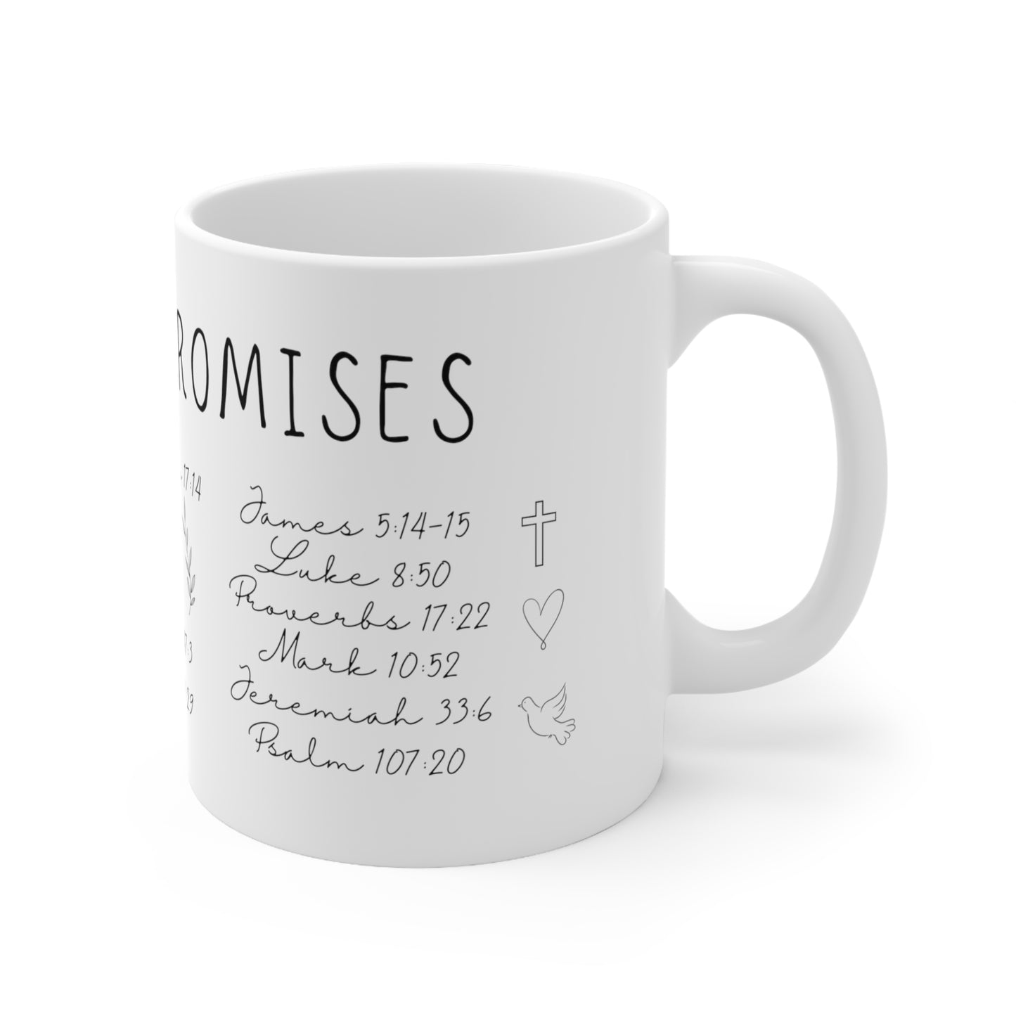 Christian Mug | Christian Gifts | Healing Scripture | Christian Coffee Cup | Christian Coffee Mug | Jesus | Bible