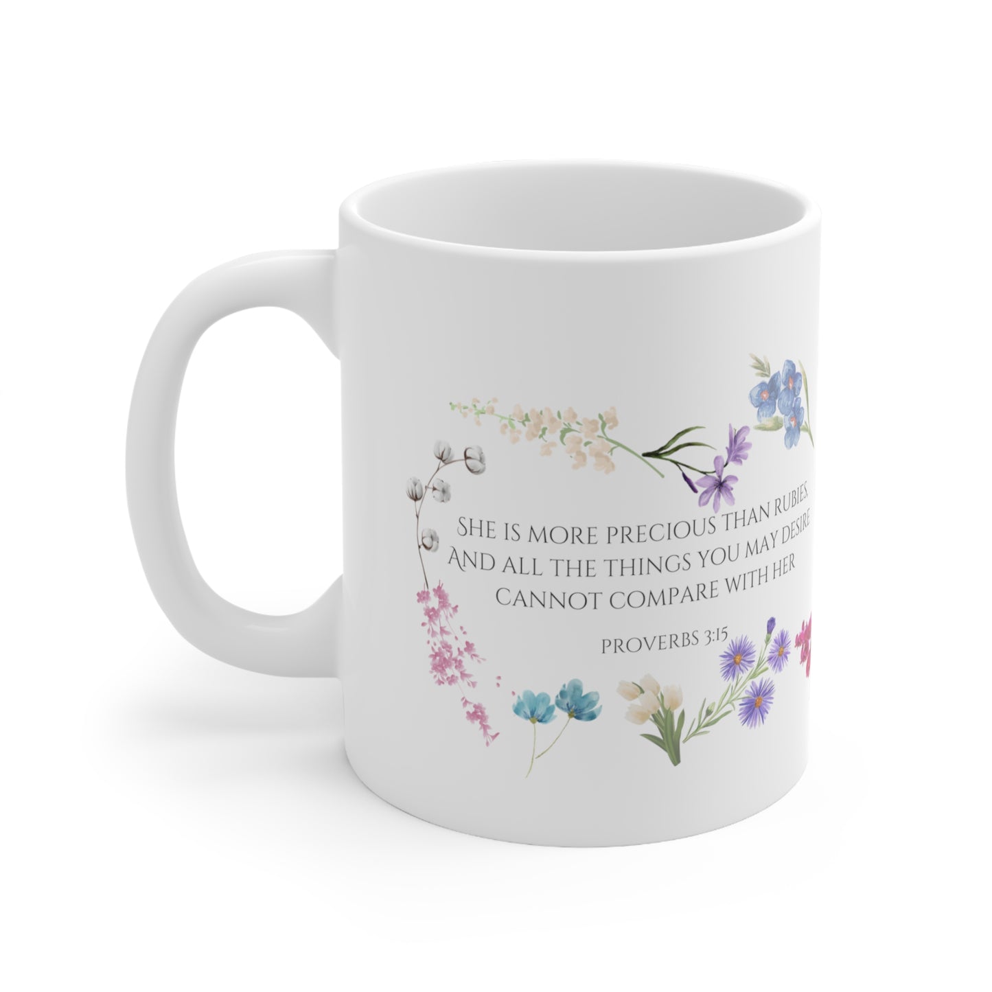 Christian Mug | Christian Gifts | Flower Mug | Christian Coffee Cup | Christian Coffee Mug | Jesus | Bible | Christian Birthday Gifts