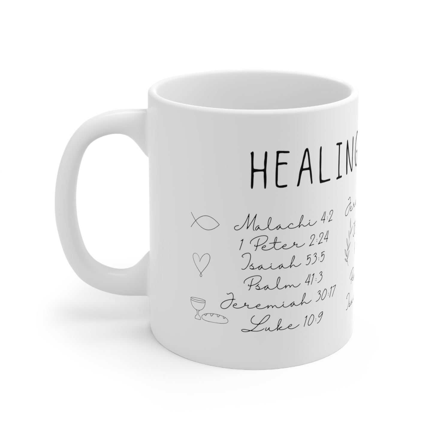 Christian Mug | Christian Gifts | Healing Scripture | Christian Coffee Cup | Christian Coffee Mug | Jesus | Bible