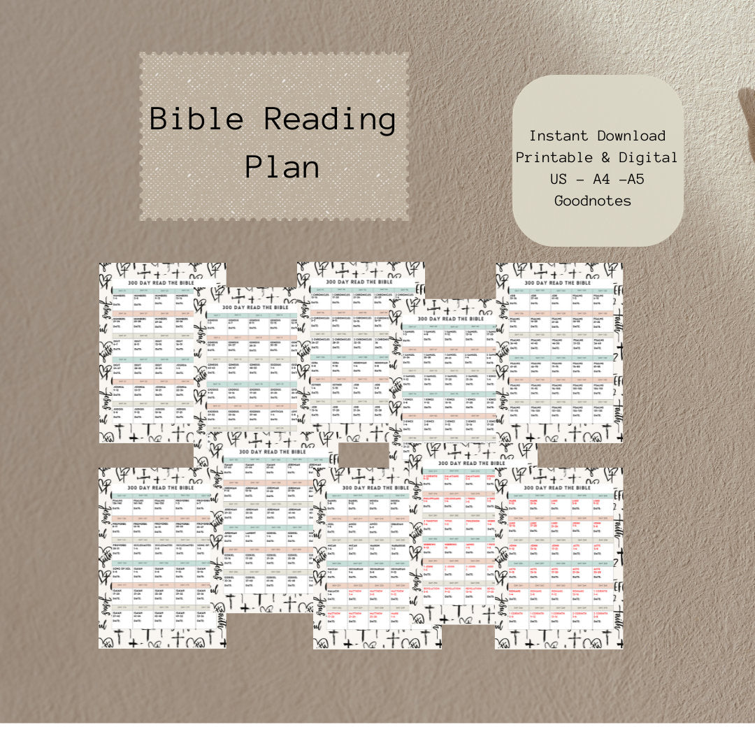 Bible Reading Plan, Digital Bible Plan, Printable Bible Reading Plan, Read the Bible In A Year, and Bible Study