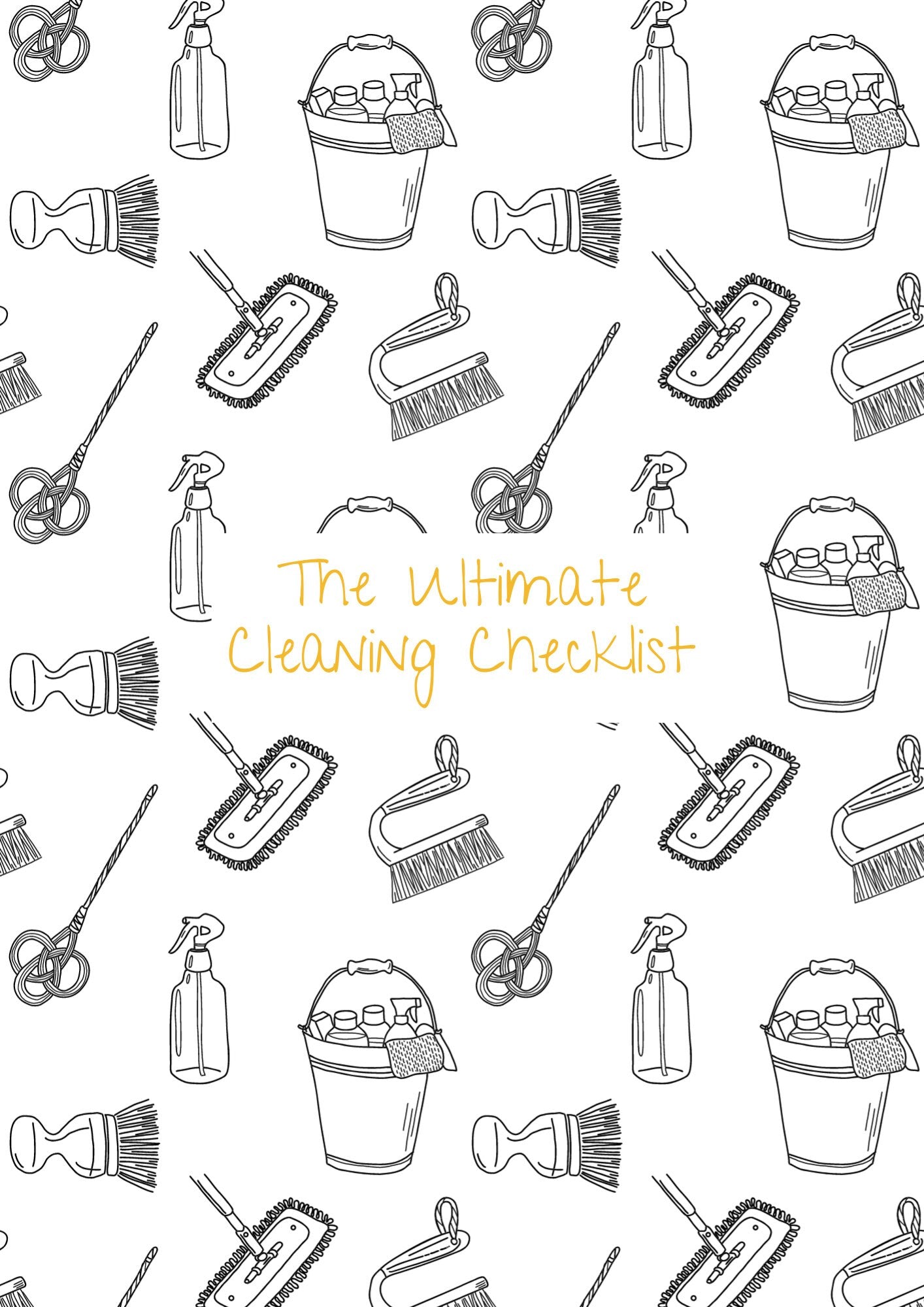 The Ultimate Cleaning Checklist, 19 Page Cleaning Schedule Digital And Printable House Chores Planner Schedule