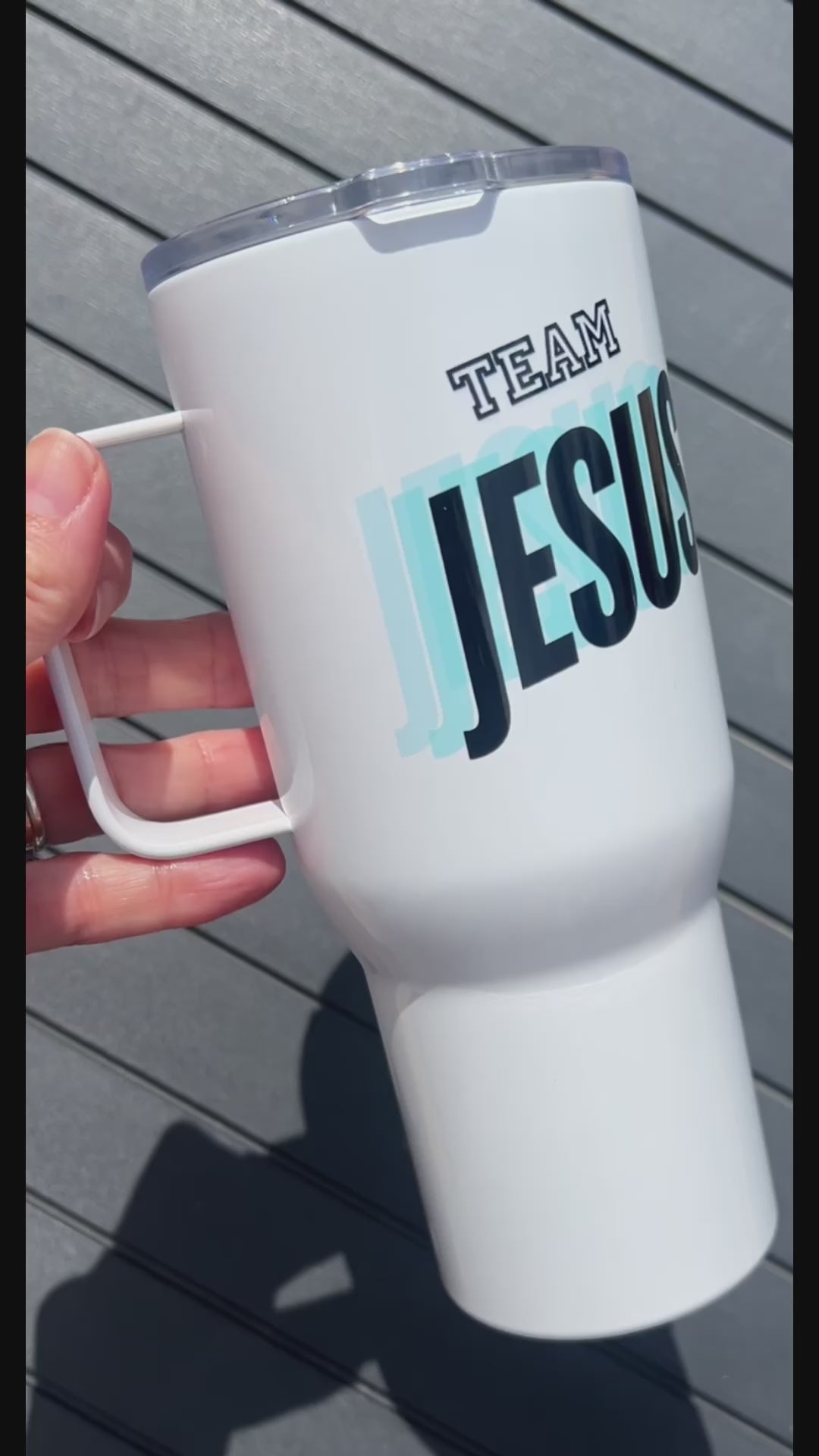 Christian Travel Mug, Team Jesus, Christian Gift, faith mug, christian coffee mug, christian coffee cup